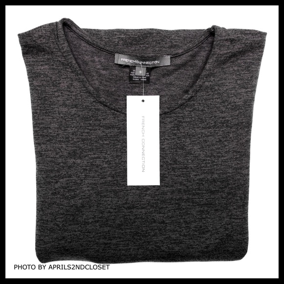 FRENCH CONNECTION MINI DRESS COLD SHOULDERS KNIT BODYCON A2C - Picture 7 of 8